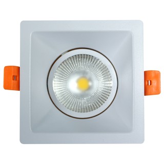 EVE โคมไฟฮาโลเจน LED 8W แสงส้ม (WW) ขนาด 3 นิ้ว 090/021 ทรงสี่เหลี่ยม สีขาว