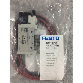 FESTO VUVG-S10-M52-RT-Q4-1H2L-W3 โซลีนอยด์วาล์วลม