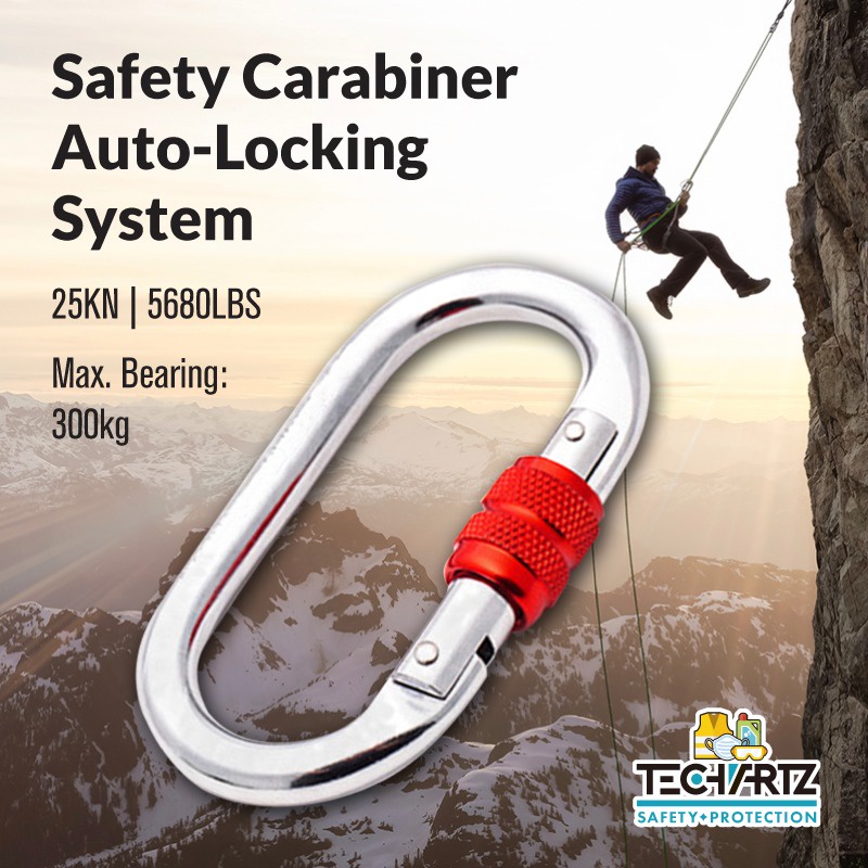 คุณภาพสูง Safety Carabiner ระบบล็อคอัตโนมัติ (EN 362: 2004/ B) Carbiner