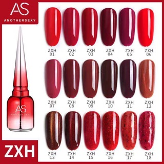 สีเจล As 15ml. ฝาแหลม โทน ZXH 01–18เบอร์