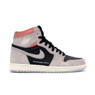 PROSPER - Air Jordan 1 High Retro Neutral Grey Hyper Crimson