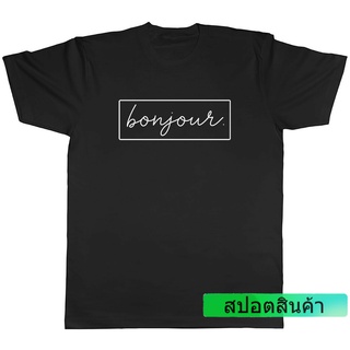 GILDAN ลดราคา เสื้อยืดลําลอง แขนสั้น พิมพ์ลาย Hello In Different Language Frenchs สําหรับผู้ชาย