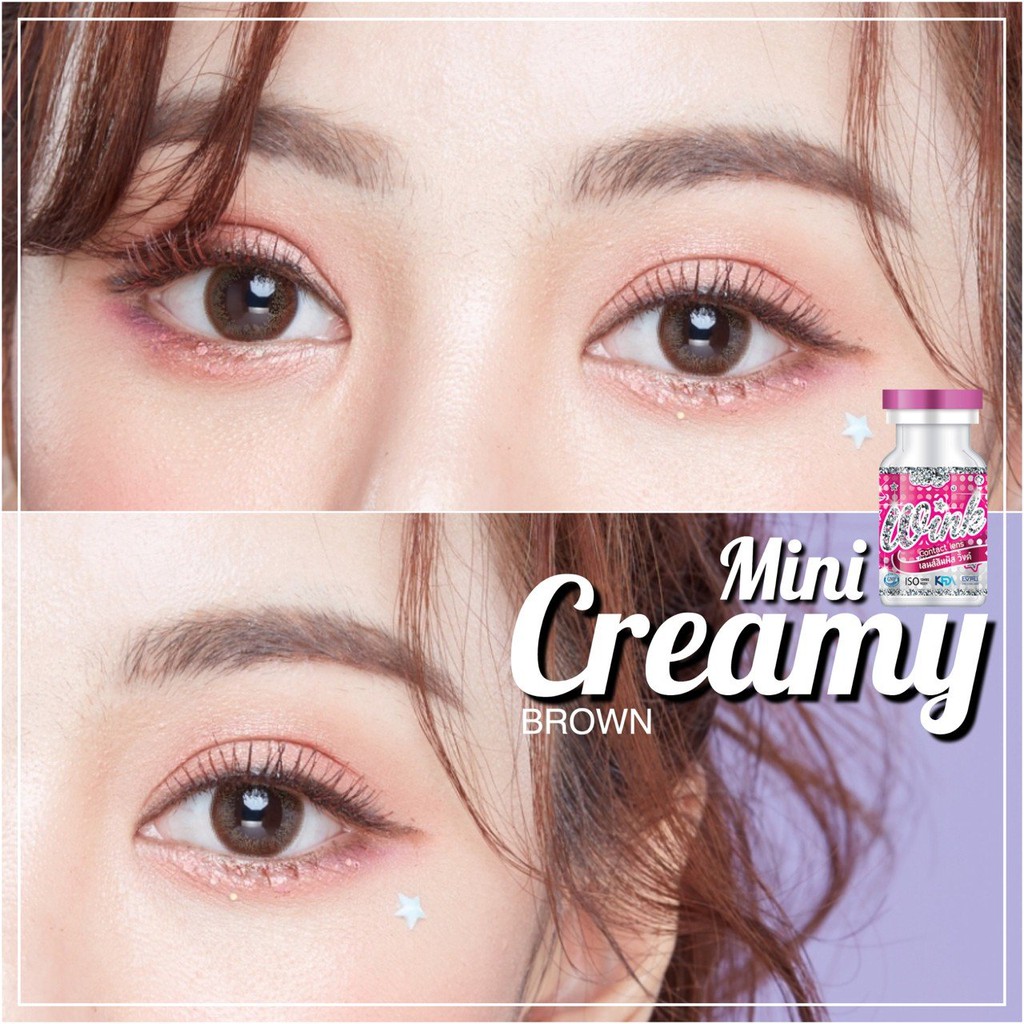 💫คอนแทคเลนส์ Wink : Mini Creamy