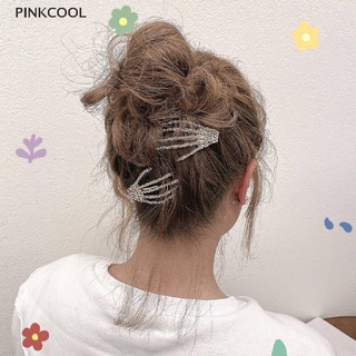 Pinkcool กิ๊บติดผม รูปโครงกระดูก กะโหลก เครื่องประดับแฟชั่น สําหรับผู้หญิง