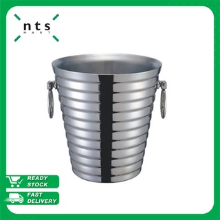 NTS Wine Bucket ถังแช่ไวน์ ถังน้ำแข็ง ถังและคูลเลอร์สำหรับใส่ขวดไวน์ สแตนเลส รุ่น WIB-GR18