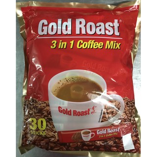 Gold Roast Coffee Mix 3in 1 โกลด์โรสท์ กาแฟพร้อมดื่ม 30 ซองเล็ก/1ห่อ