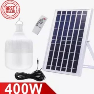 ไฟหลอดตุ้ม LED 400W ไฟโซล่าเซล  แผงโซล่าเซลล์และหลอดไฟ ไฟโซล่าเซลล์ Solar cell ไฟพลังงานแสงอาทิตย์ Solar Light  ไฟจัมโบ้