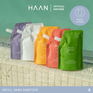 HAAN Shake It Up 100ML Refill Pouch-Hand Sanitizer ถุงเติมสเปรย์แอลกอฮอล์ฮานขนาด 100ML  พร้อมว่านหางจรเข้ กลิ่นธรรมชาติ