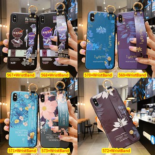 เคสโทรศัพท์มือถือ 3D นูนนิ่มบางพร้อมสายรัดข้อมือ VIVO Y20 Y20I V20 X50 Pro Y30 Y50 S7 Phone Case 3D Emboss WristBand Style Soft Slim Mobile Back Cover