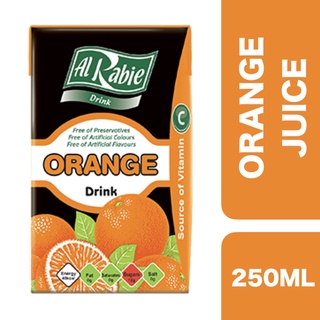 Al Rabie Orange Drink Juice 250ml ++ อัลราบี้ น้ำส้ม 250มล