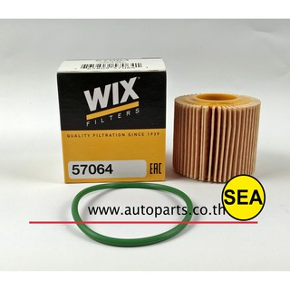 ไส้กรองน้ำมันเครื่อง WIX (USA) สำหรับ TOYOTA ZRE141 ALTIS 1-3ZR-FE  57064   (1ชิ้น)