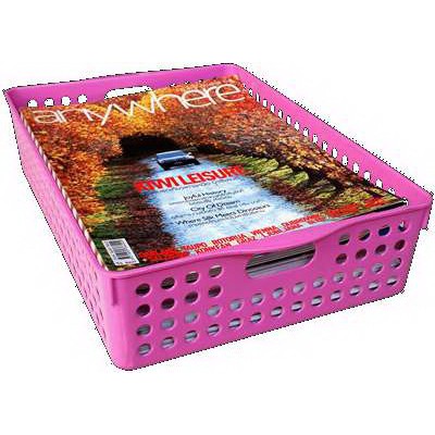 ตะแกรงโมเดิร์น A4 คละสี 23x34x8cm