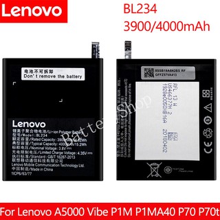 แบตเตอรี่ Lenovo A5000 Vibe P1M P1MA40 P70 P70t P70-T P70A P70-A BL234 3900/4000mAh akku Li - ion