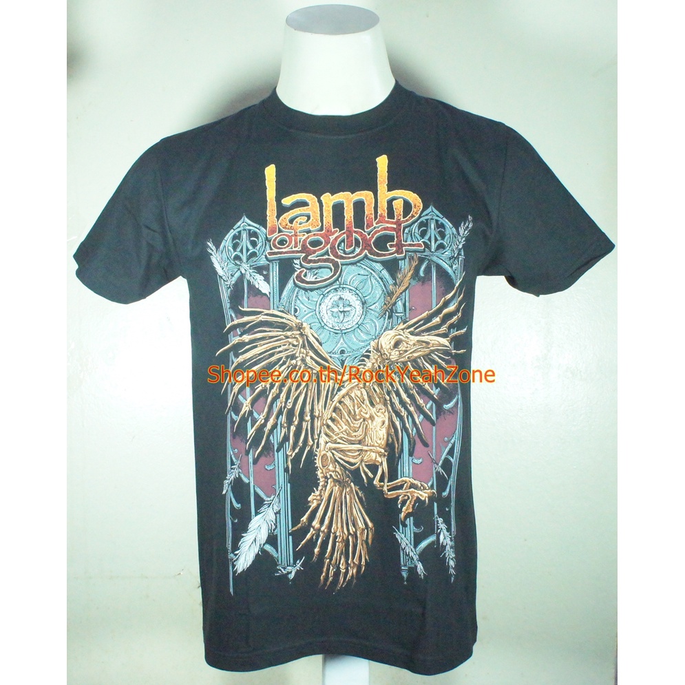 เสื้อวง Lamb Of God ไซส์ยุโรป แลมบ์ ออฟ ก็อด PTA1760 ลายวงดนตรีต่างประเทศ Rockyeah