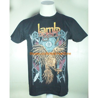 เสื้อวง LAMB OF GOD เสื้อไซส์ยุโรป แลมบ์ ออฟ ก็อด PTA1760 เสื้อยืดวงดนตรีร็อค Rockyeah