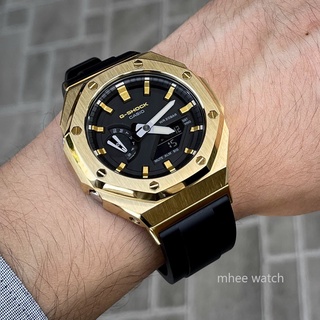 G-Shock Golden Dial Casioak with Black rubber strap