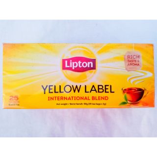 ชาลิปตัน lipton 1 กล่อง มี 25 ซอง