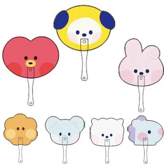 ใหม่ พัดพลาสติก ทรงกลม ลายการ์ตูน KPOP BTS BT21 CHIMMY COOKY KOYA MANG RJ SHOOKY TATA น่ารัก แบบพกพา แฟชั่นฤดูร้อน สําหรับเด็ก