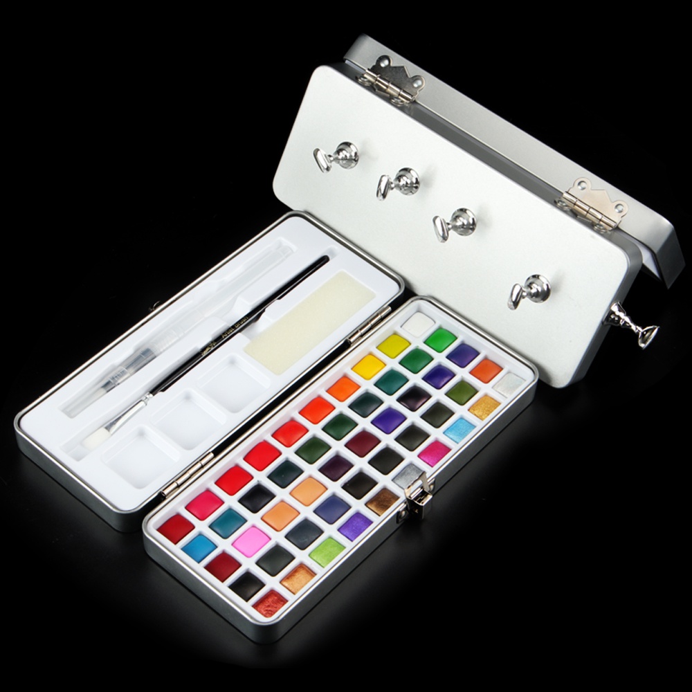 Seamiart ชุดเพ้นท์เล็บ สีเมทัลลิก 50 สี พร้อมแปรงทาสี - รูปที่ 4