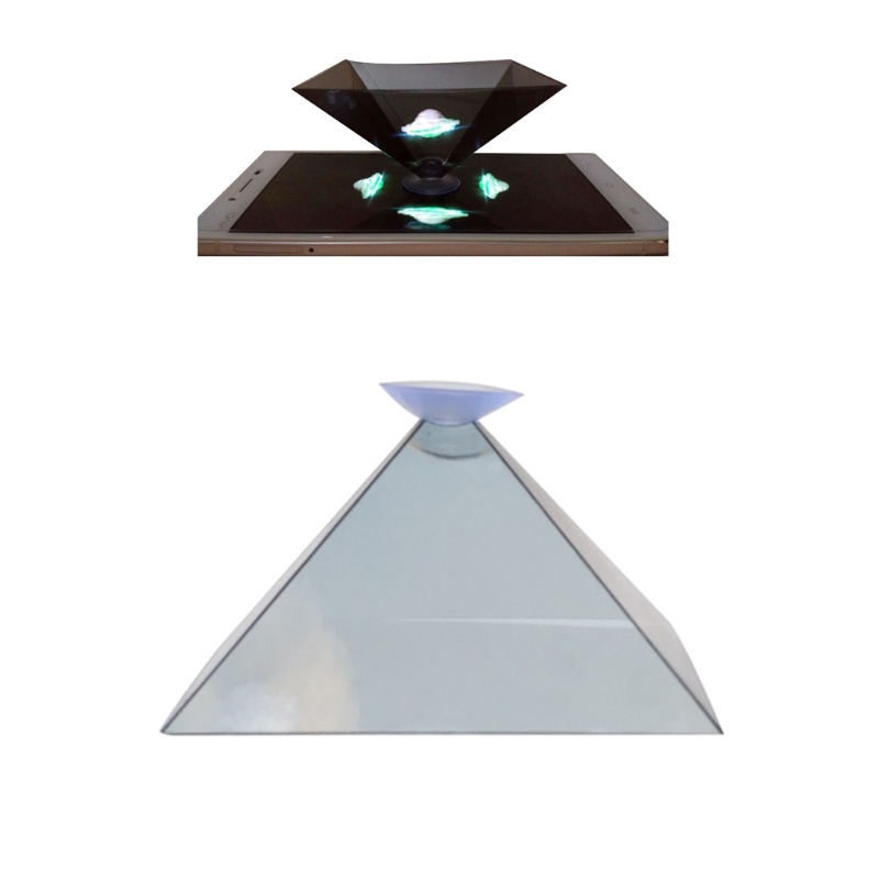PCF* 3D Hologram Projector Py-ramid Mobile Smartphone Hologram 3D Holo-graphic Display Stands Projec