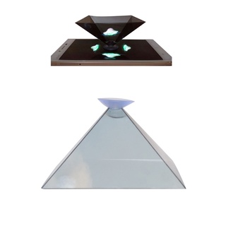 PCF* 3D Hologram Projector Py-ramid Mobile Smartphone Hologram 3D Holo-graphic Display Stands Projector Universal