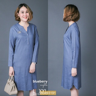 !!พร้อมส่ง!!เดรสลินินทรงคลาสสิคสวยเก๋
