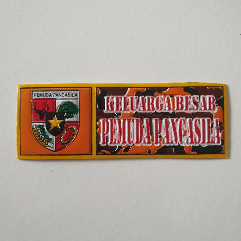 แผ่นหมายเลขครอบครัวขนาดใหญ่ PP สติ๊กเกอร์ EMBOSED (PANCASILA YOUTH)/PP LOGO NUMBER PLATE RAISED STIC