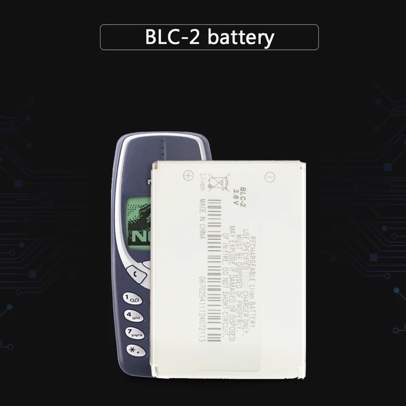 แบตเตอรี่ Li-Polymer สำหรับ Nokia 3310 3330 3410 3510 5510 3530 3335 3686 3685 3589 3315 3350 3510 6