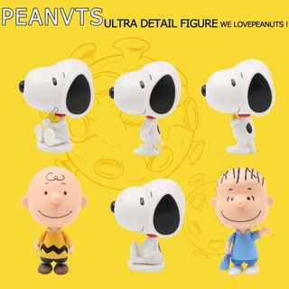 Model Snoopy Peanuts โมเดลสนู้ปปี้ ชาลีบราวน์ เซต 6 ตัว