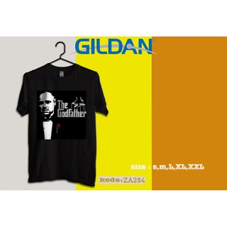 GILDAN เสื้อยืด พิมพ์ลายโลโก้ The GodFather ของแท้ Za284