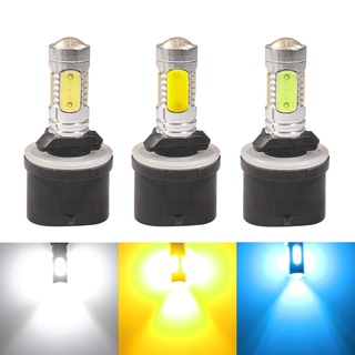 Nhautp หลอดไฟตัดหมอก H27 880 Led H27W Cob 7.5W พลังงานสูงสีขาวสีเหลืองสําหรับรถยนต์ 2 ชิ้น