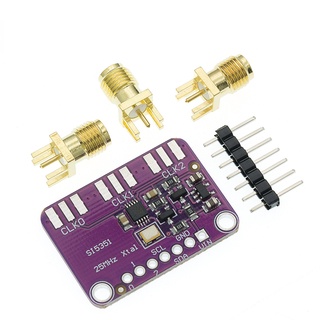 บอร์ดโมดูลเครื่องกําเนิดสัญญาณ DC 3V-5V Si5351A Si5351 I2C 8KHz-160MHz สําหรับ Arduino 1 ชิ้น