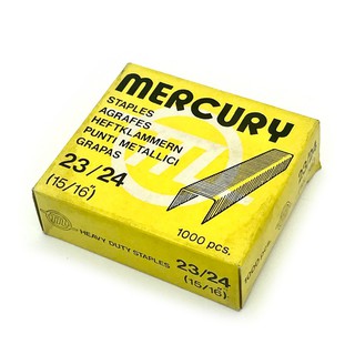 ลวดเย็บอย่างดีเมอร์คิวรี่ เบอร์23/24 MERCURY เย็บหนา230แผ่น(1,000ตัว/กล่อง)