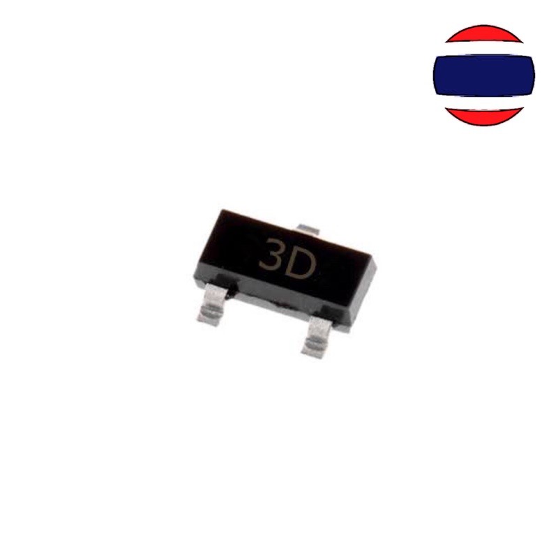 10pcs MMBTA44 3D SMD SOT23 A44 MMBTA44LT1G SOT-23 MMBTA44L  Transistor SMD 0.2A / 400V NPN