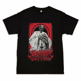 แขนสั้นcrew neckเสื้อยืด พิมพ์ลาย Band Slaughter to PrevailS-XXXXL