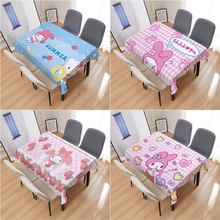 SANRIO 【90X60 ซม. &amp; 150x60 ซม. &amp; 120x80 ซม. &amp; 90x90 ซม】 ผ้าปูโต๊ะลายการ์ตูนสี่เหลี่ยมผืนผ้าสําหรับถ่ายภาพ