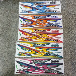 สติ๊กเกอร์ติดรถ Wave 125 R ปี 2003 รุ่น 4 เคลือบเงาแท้ !!
