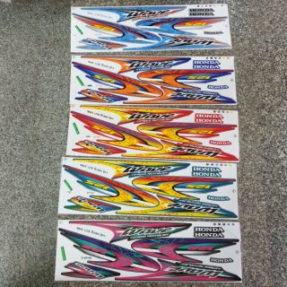 สติ๊กเกอร์ติดรถ Wave 125 R ปี 2003 รุ่น 4 เคลือบเงาแท้ !!