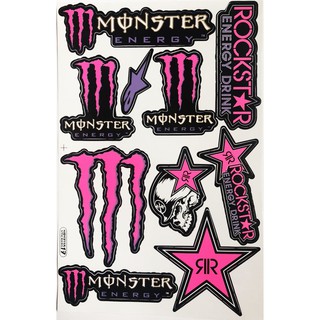 สติ๊กเกอร์มอไซ มอนสเตอร์ Monster สติ๊กเกอร์แต่ง สติ๊กเกอร์ติด สติ๊กเกอร์รถซิ่ง บิ๊กไบค์ มอเตอร์ไซค์ สติกเกอร์หมวกกันน็อค