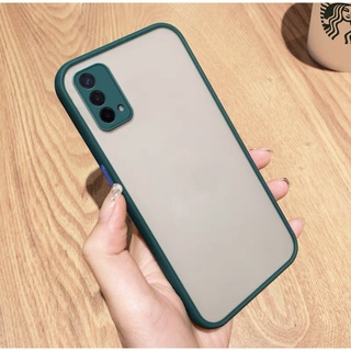เคสมือถือ OPPO A74 5G กันรอย กันกระแทก เคสโทรศัพท์ ออฟโป้ ปุ่มสีผิวด้าน เคสกันรอยกล้อง ขอบนิ่มหลังแข็ง เคสกันกระแทก TPU