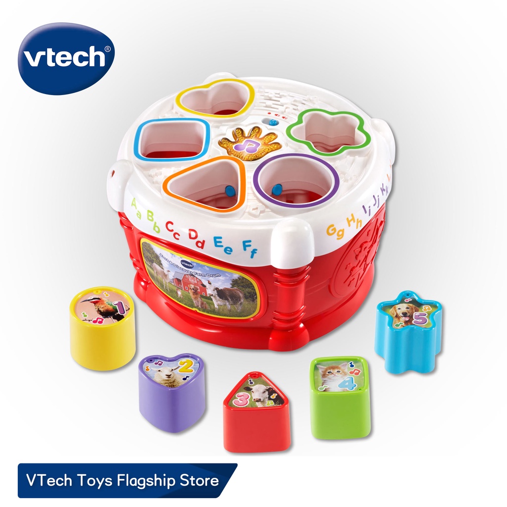 VTech Sort Discover Drum Shape Sorter Sorting Block Toys Baby Drum 6 months 9 12 monthsInfant