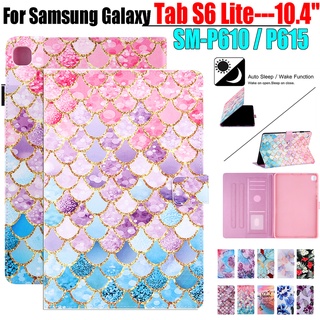 เคสแท็บเล็ตหนังแบบฝาพับแม่เหล็กสําหรับ Samsung Galaxy Tab S6 Lite 10.4" SM-P610 SM-P615 /Tab S7 11.0" SM-T870 SM-T875 SM-T876B TAP