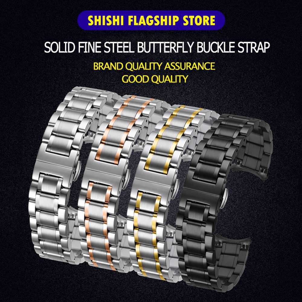 Stainless Steel Watch Strap Wristwatch Band Wrist Strap Replacement Bracelet 14 16 17 18 19 20 22 24mm(Without connector) #8