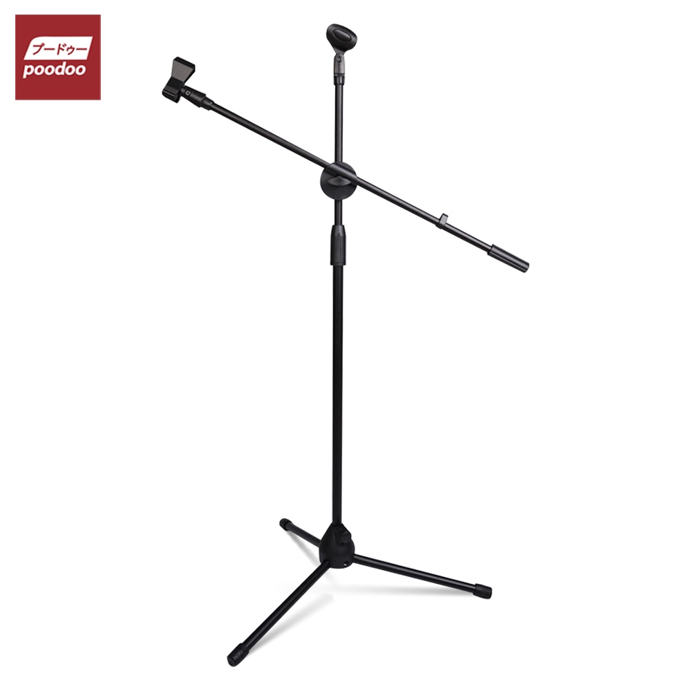 poodoo ขาตั้งไมโครโฟน ตั้งพื้น 3 ขา สำหรับไมค์ไร้สายและไมค์สาย Floor microphone stand
