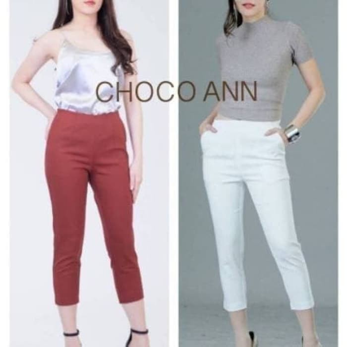 Choco ANN SIDE ZIPPER TROUSERS D01