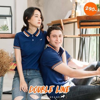 เสื้อโปโล Bulltus Collection Double Line :ปกก้างปลา