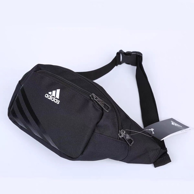 กระเป๋าคาดเอวADIDAS คาดอก ผู้ชายและผู้หญิง คาดเอวนักเรียน สะพาย ทรงสวย เนื้อผ้าดี ลายเรียบ