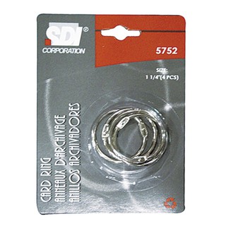 ห่วงกุญแจ 1 1/4นิ้ว (แพ็ค4อัน) SDI 5752 1 1/4 inch key ring (4-pack) SDI 5752