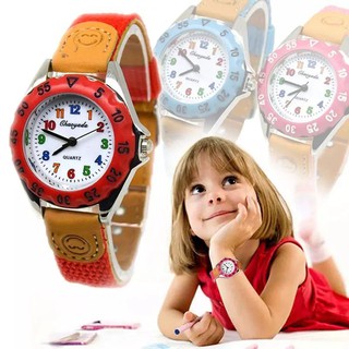 นาฬิกาข้อมือ Newly Cute Boys Girls Quartz Watch สำหรับน้องๆผู้ชายและผู้หญิง