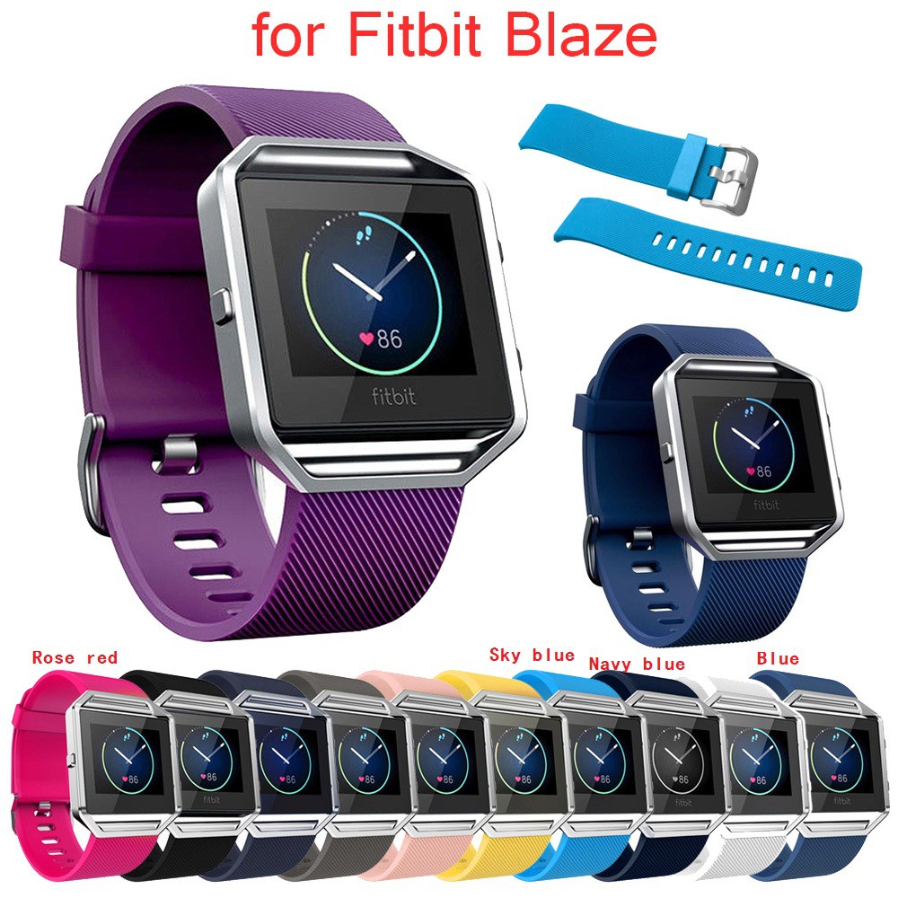 สายนาฬิกาข้อมือซิลิโคนสำหรับ Fitbit Blaze ( No Frame )